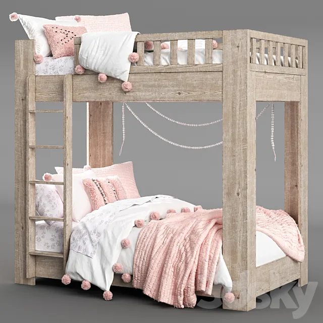 CALLUM BUNK BED Restoration Hardware 3D Model