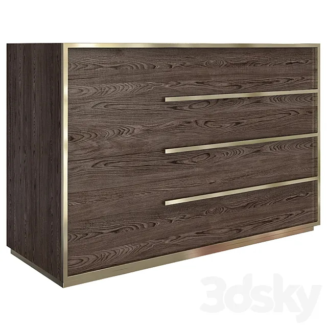 Calvin Right Closed Nightstand 3DModel