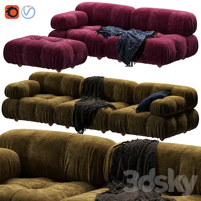 Camaleonda Sofa by B&b Italia 3D Model