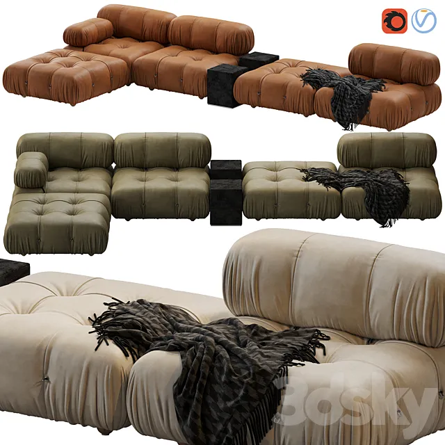 Camaleonda Sofa by B&b Italia 3D Model