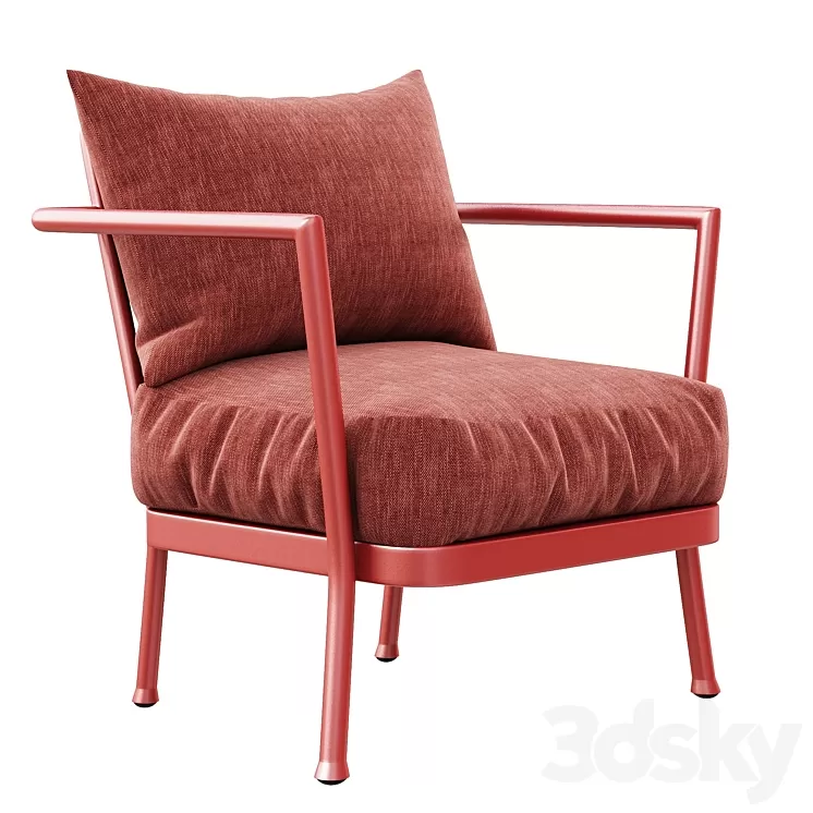CAMARGUE Garden armchair By Flexform 3D Model Free