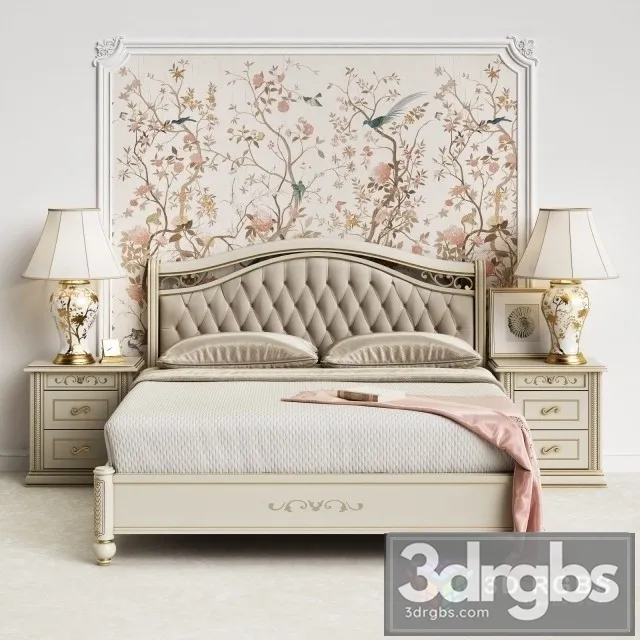 Camelgroup Siena Avorio Bedroom 3D Model Free