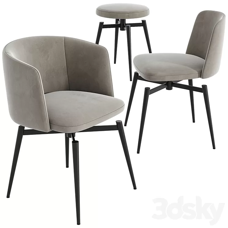 Camerich Ballet Chairs 3D Model