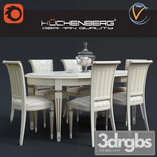 Camilla Table and Chair 3D Model Free