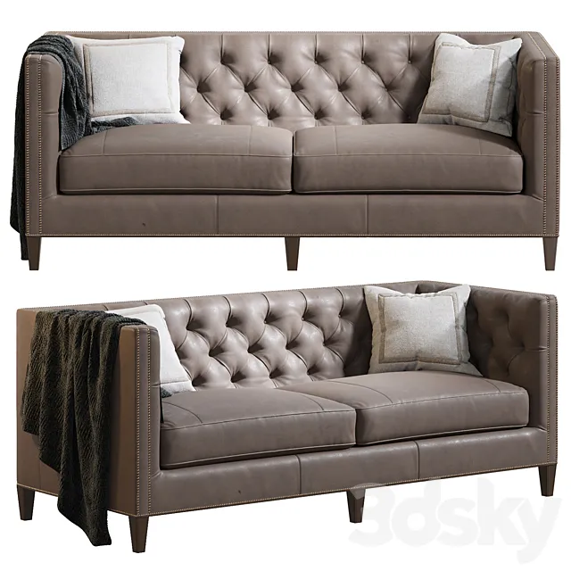 Camille Leather Sofa 3DModel