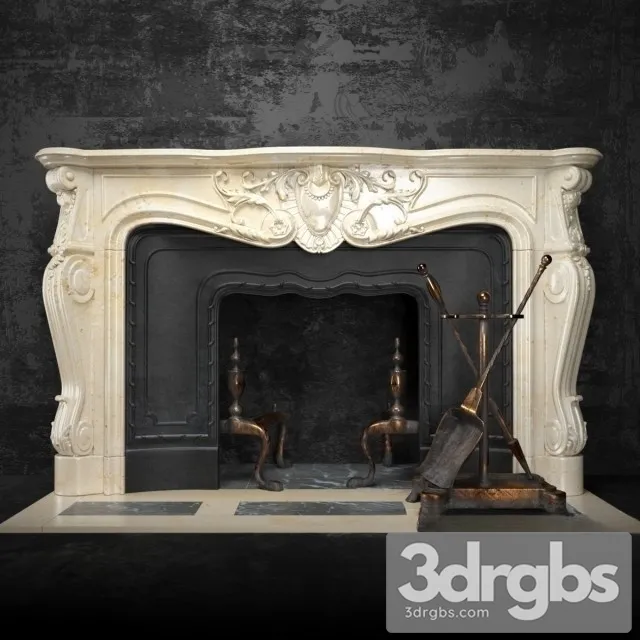 Camino Classic Fireplace 3D Model Free
