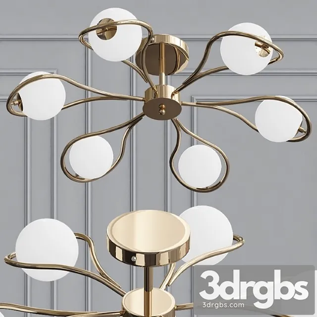 Camomile chandelier 3D Model Free