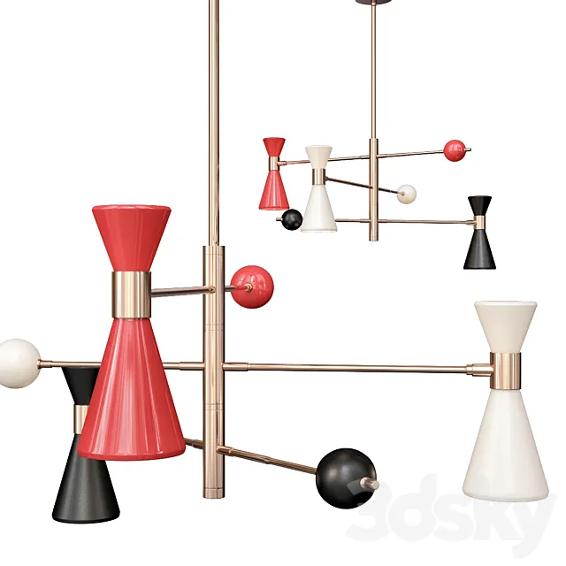 Campana three-arm pendant 3DModel
