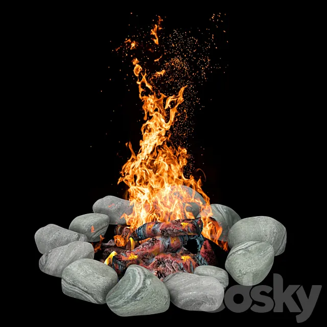 camping fire 007 Free Download