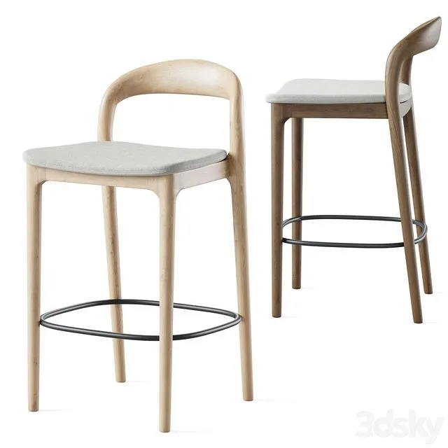 Canada semi-bar stool 3D Model
