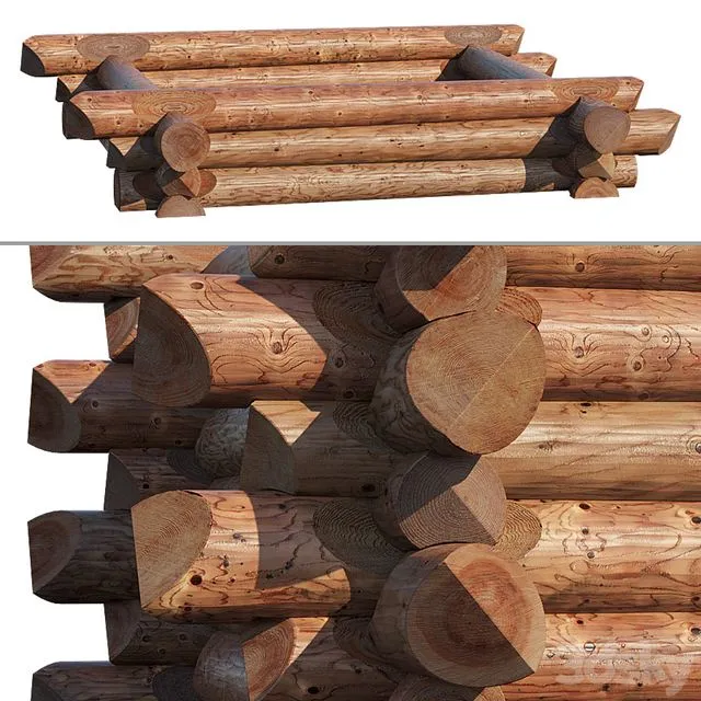 Canadian cabin 2 3D Model