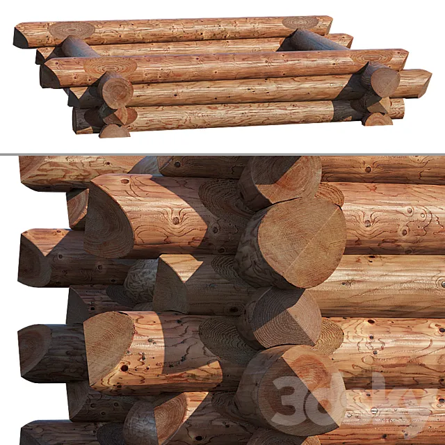 Canadian cabin 2 3D Model