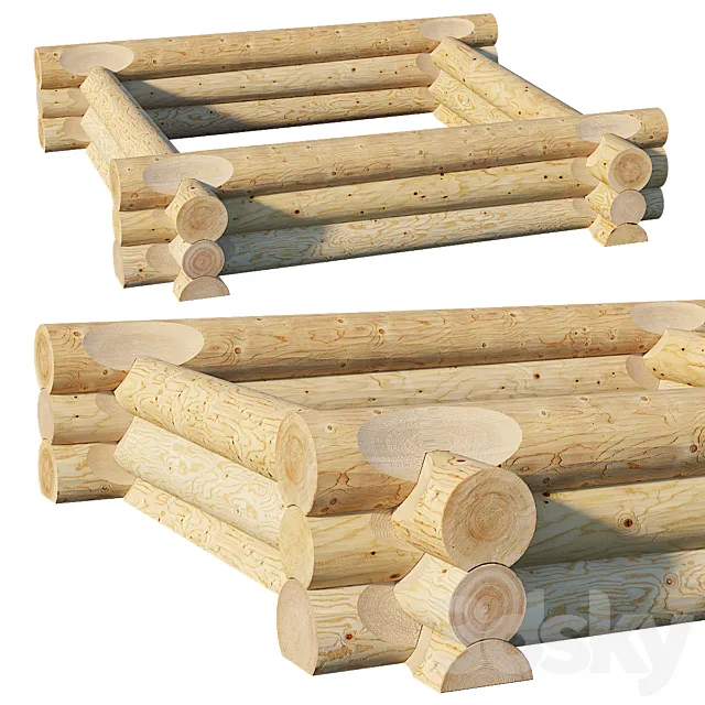 Canadian cabin 3D Model