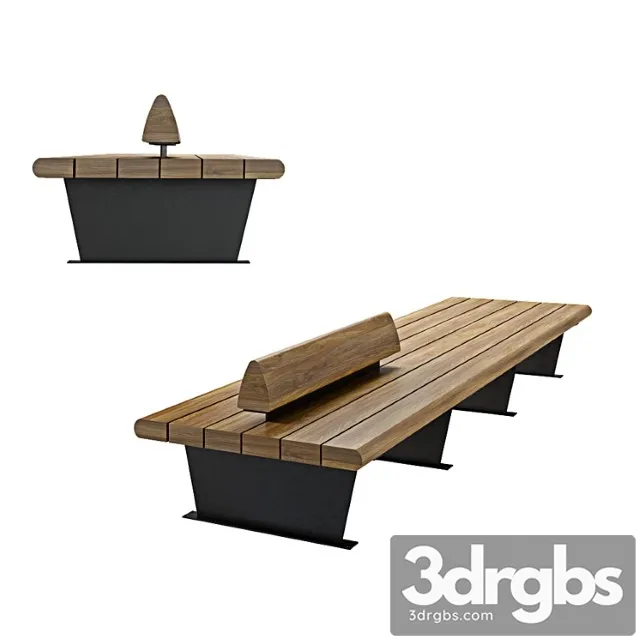 Canape Bench 3D Model Free