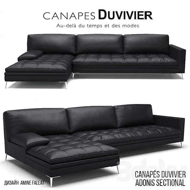 Canapés Duvivier ADONIS SECTIONAL 3D Model