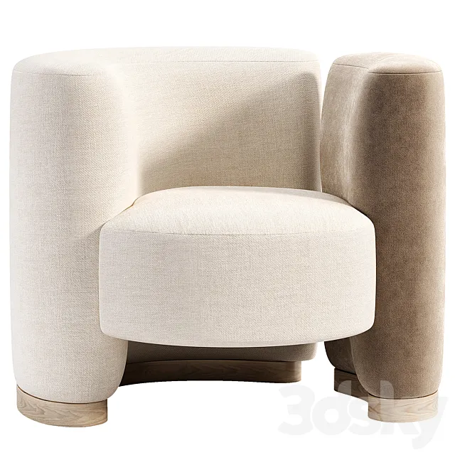 Candelaria Contemporary Armchair 3D Model