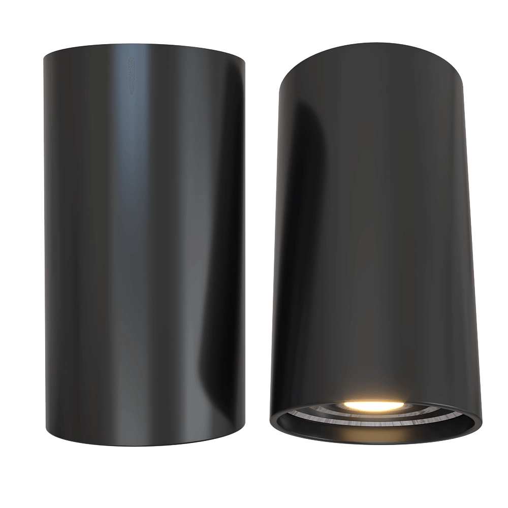 Candellux Lighting - Ceiling lamp Tuba black 3D Model