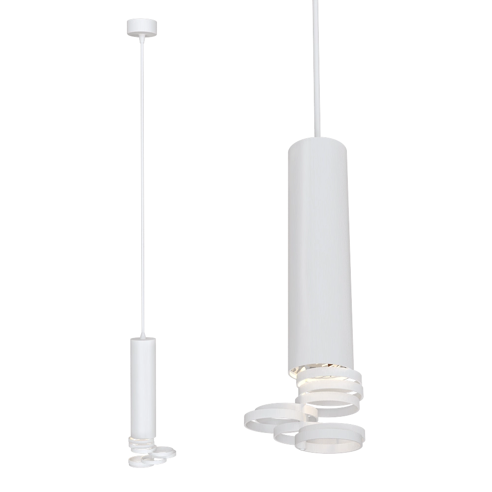 Candellux Lighting - Hanging lamp white adjustable Tube 3D Model