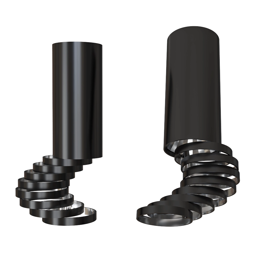 Candellux Lighting - Pendant lamp tube black with adjustable rings 2282732 3D Model