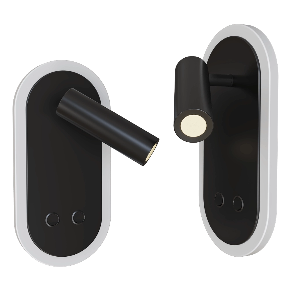 Candellux Lighting - Wall lamp matte black adjustable Miracle 22-75796 3D Model