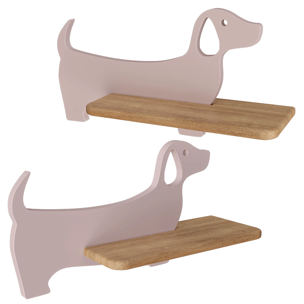 Candellux Lighting - Wall lamp Pink Dog Dog 21-00989 3D Model