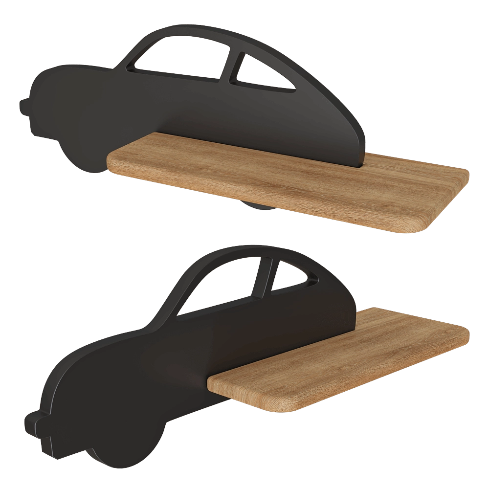 Candellux Lighting - Wall lamp shelf Children's Car Black 3D Model