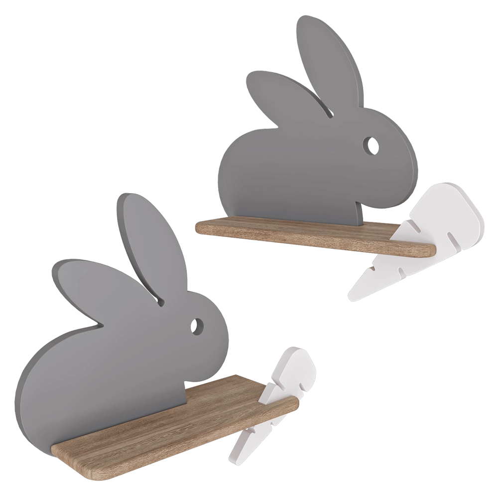 Candellux Lighting - Wall lamp shelf  IQ Kid's Rabbit 3D Model