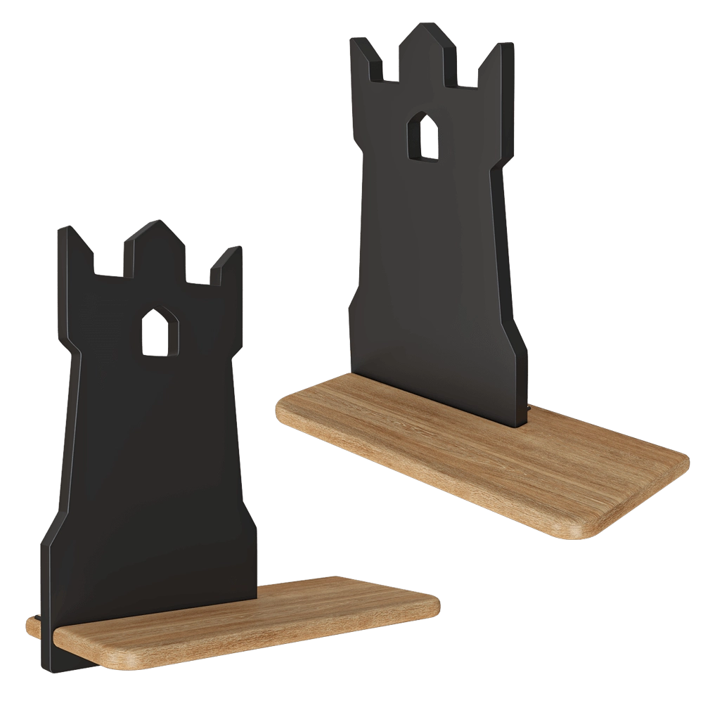 Candellux Lighting - Wall lamp shelf Kids tower black 21-84712 3D Model