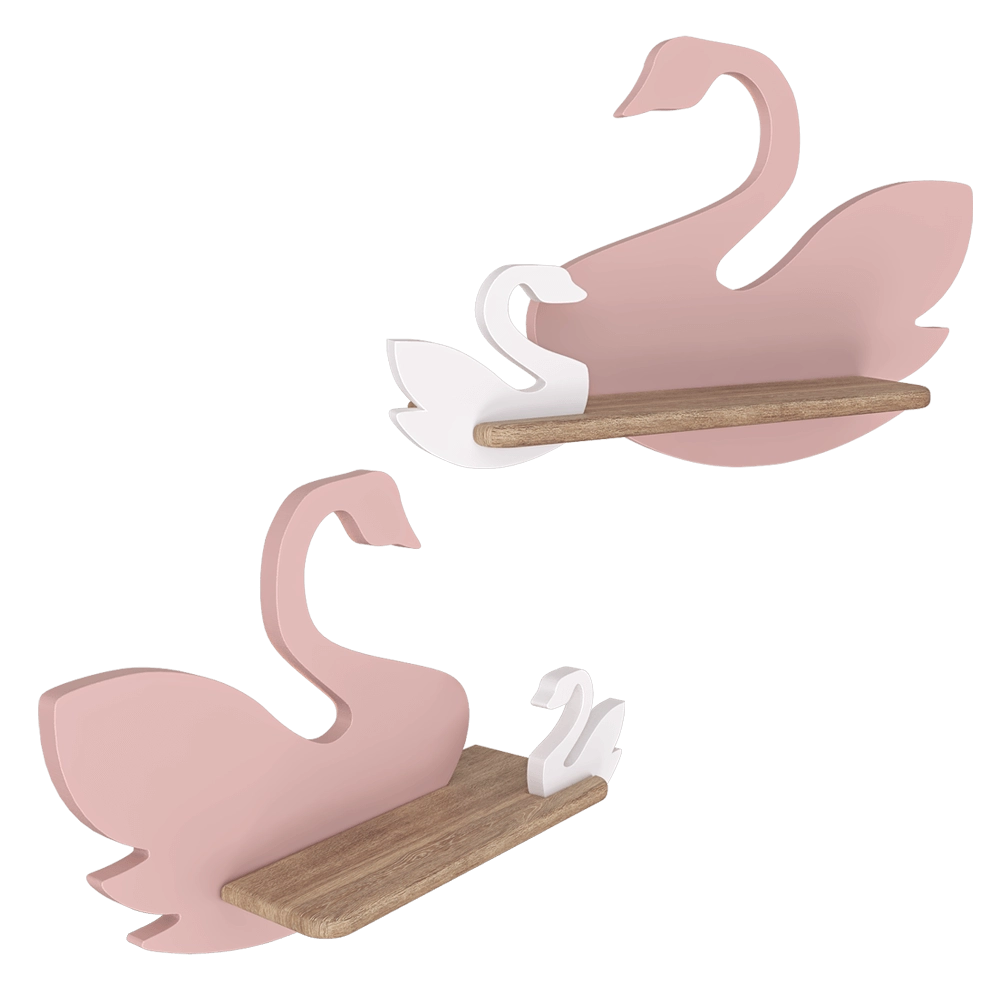 Candellux Lighting - Wall lamp shelf SWAN 3D Model