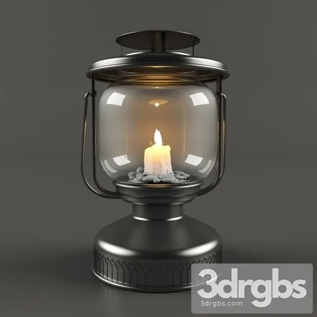 Candle Decor 3D Model Free