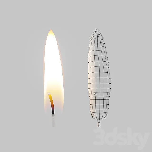 Candle flame with animation Free Download