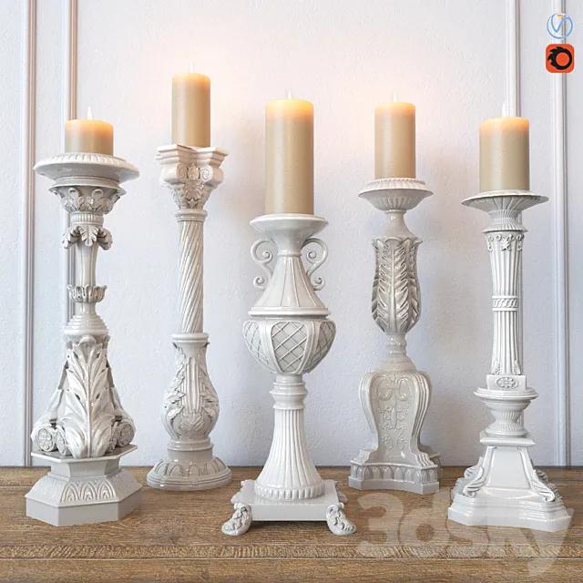 Candleholders 3D Model