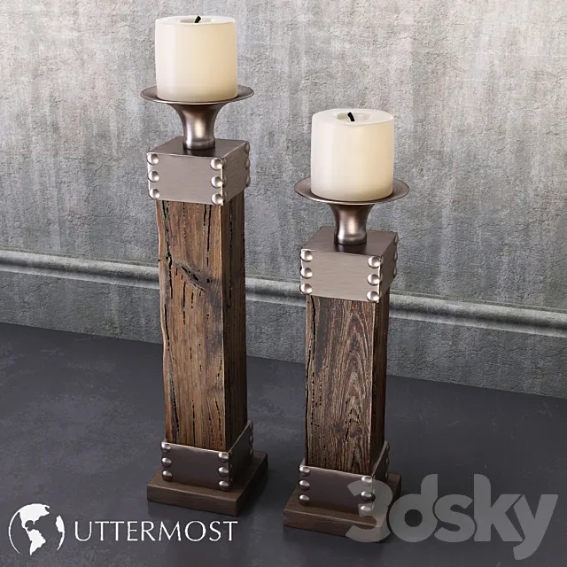 Candleholders Lican Uttermost 3DModel