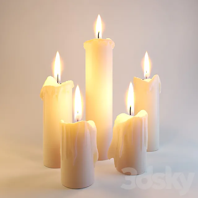 Candlelight 3D Model