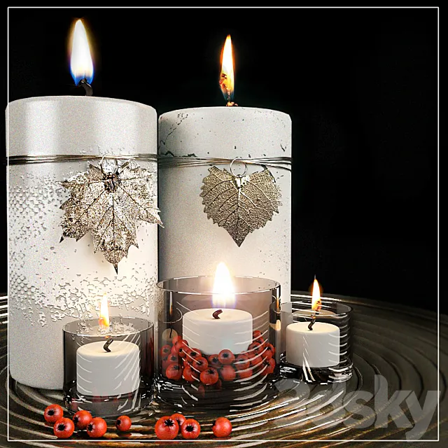 Candles 3D Model