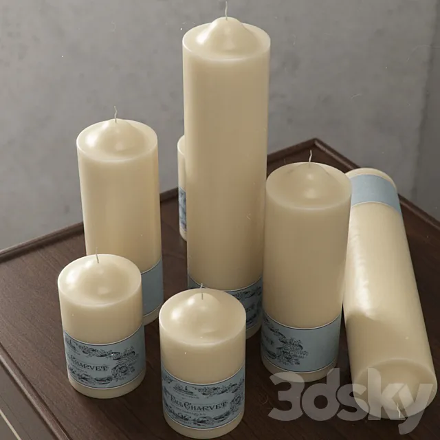 Candles 3D Model