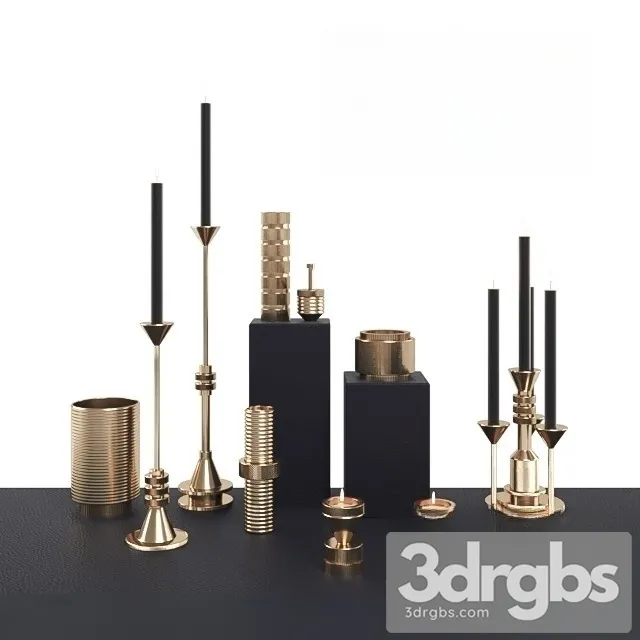Candles Accesories Tom Dixon 3D Model Free