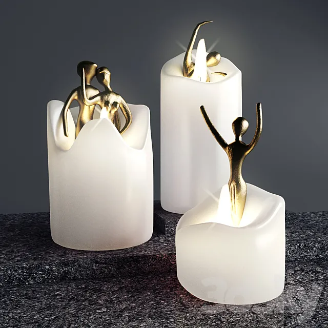 Candles with soul 3D Model
