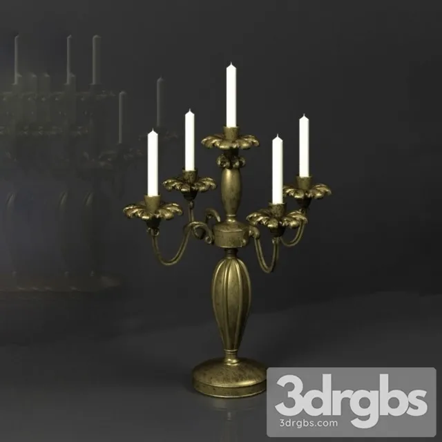 Candlestick 2 3D Model Free