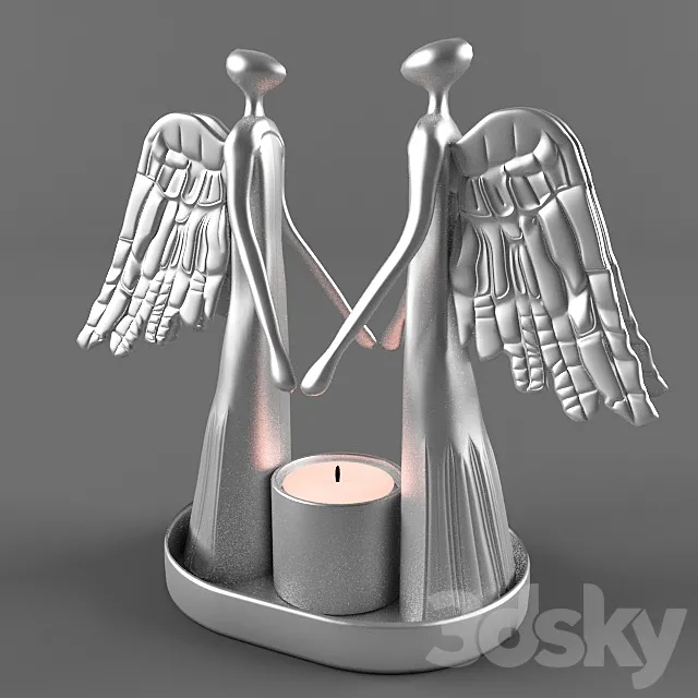 candlestick Angels 3D Model