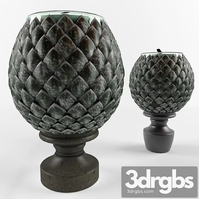 Candlestick in the form of decorative cones 3D Model Free