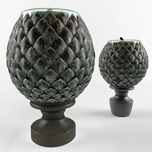 Candlestick in the form of decorative cones 3DModel