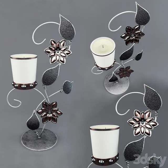 Candlestick Pearl belt 3D Model