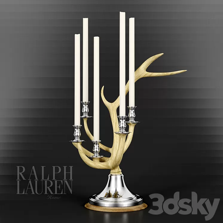 Candlestick Ralph Lauren CHANNING 5-LIGHT CANDELABRA 3D Model