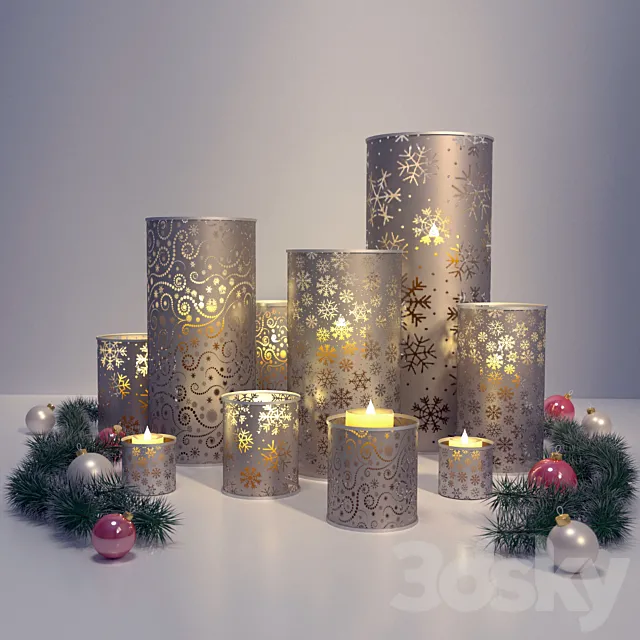 Candlesticks 3D Model