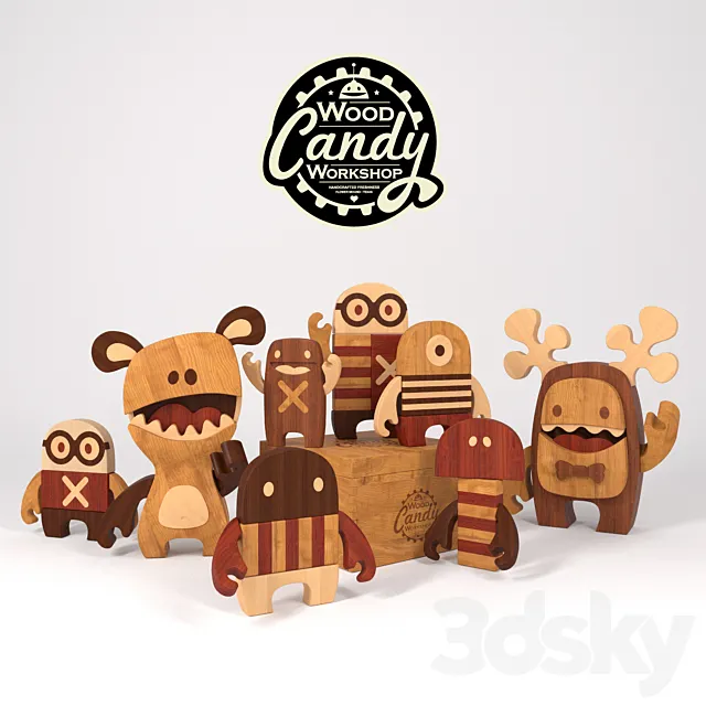 Candy Wood 3D Model