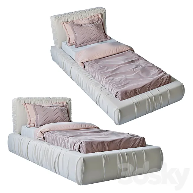 Candy_kids bed 3D Model