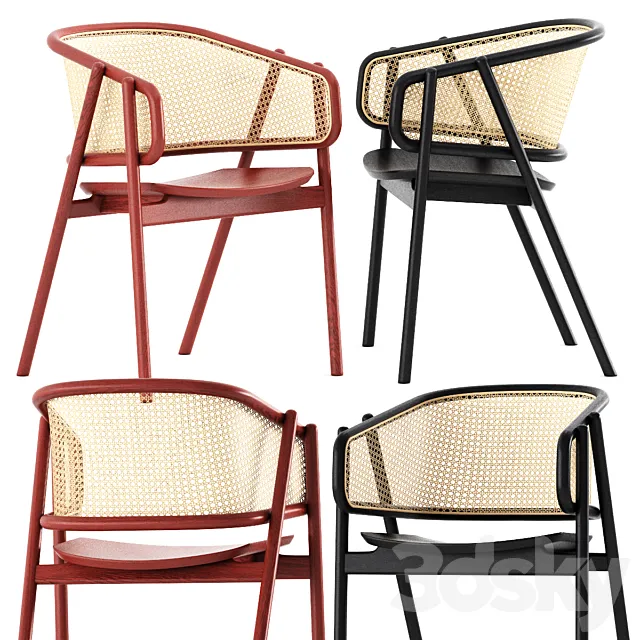 CANE ARMCHAIR - 01 3DModel