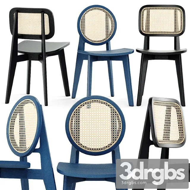 Cane chair - 01, cane chair - 02