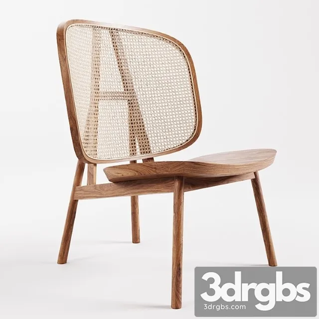 Cane collection rattan lounge chair